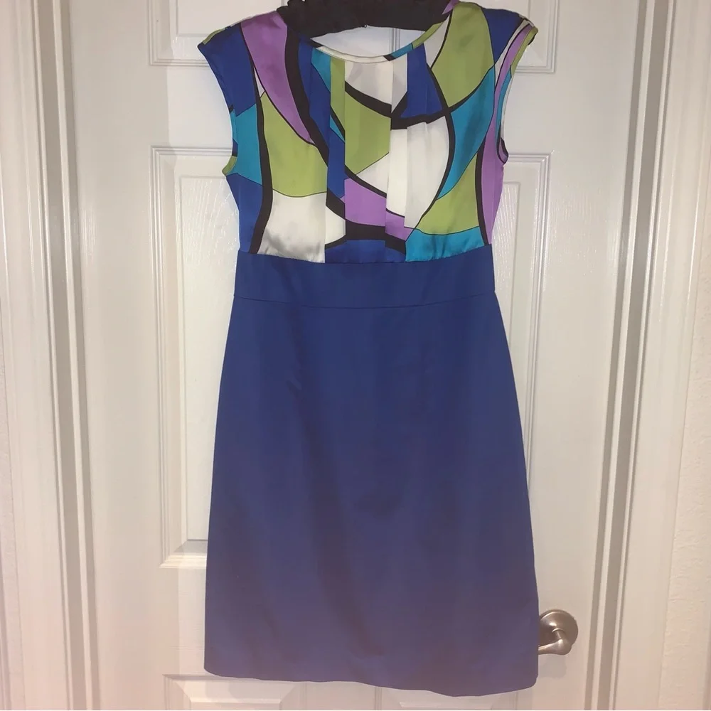 Abstract Multicolor Mini Dress - Picture 2 of 7